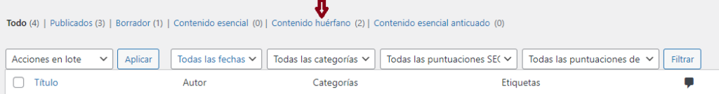 contenido huerfano error seo